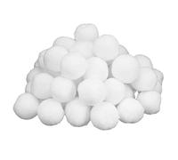 SUNFECILI 50Pcs 7cm Imitation Snow Ball Christmas Fake Balls,Snow Fake Balls,Artificial Indoor Snow Fight Ball Set,Christmas Winter Holiday Snowball Indoor Game Props Decoration