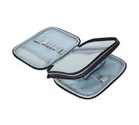 SUNFECILI Crochet Hooks Storage Bag Gray 2-Layer 600D Oxford Fabric Knitting Needles Organizer Crochet Hooks Storage Bag Gray 2-Layer 600D Oxford Fabric Knitting Needles Organizer