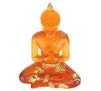 SUNFECILI Feng Shui Zen Decor | Clear Resin Sitting Buddha Statue | Symbol of Luck & Prosperity | Elegant Artistic Gift | Premium Quality & Durability