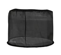 SUNFECILI Patio Umbrella Netting, with Double Zipper Door, Polyester Mesh Net Screen Universal for Almost Outdoor Market Table Umbrellas & Cantilever Offset Hanging Umbrella (black)