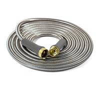 Sunfiier Short Garden Hose 6 Ft - Lightweight Leader Hose Extension-304 Stainless Steel Water Hose, Flexible Small Extender Hose for Garden, Outdoor Use (6ft)