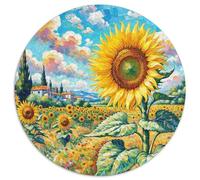 Sunflower 1000 Piece Geometric Round For Adults And Kids Hard Challenging Family Game Stress Reliever Colorful 1000pcs (67.5x67.5cm)