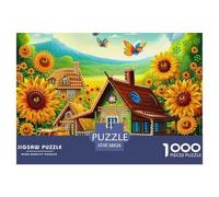 Sunflower, 1000-piece Jigsaw, Calming Yet Stimulating Indoor Activity, Perfect for Keepsakes Or Gallery Walls, Suitable for Ages 8+, 38x26cm/1000pcs