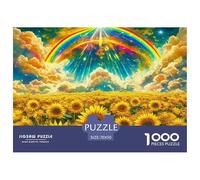 Sunflower, 1000-piece Jigsaw, Calming Yet Stimulating Indoor Activity, Perfect for Keepsakes Or Gallery Walls, Suitable for Ages 8+, 70x50cm/1000pcs