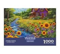 Sunflower 1000 Piece Jigsaw Puzzle for Adults - Golden Bloom Unique, Rewarding, DIY Wall Decor, Collectible 70x50cm/1000pcs