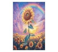 Sunflower 1000 Piece Jigsaw Puzzle for All Ages Flowers Plants Trees Jigsaw Evening Wind Down Activity Challenging Fun Home Decor Stress Relief 1000 PCS
