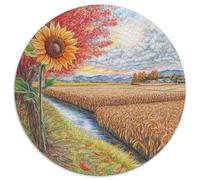 Sunflower 1000 Piece Science Fiction Jigsaw Puzzle For Adults Educational Games Stress Relief Puzzle Exercise The Memory of The Brain For Adults Gifts 1000pcs (67.5x67.5cm)