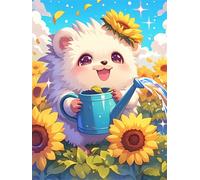 Sunflower 300 Piece Jigsaw Puzzles for Adults, Colourful, Challenging & Brainteasing Adult puzzles 300 Pieces Hedgehog, Fun jigsaws for The Whole Family 16x11 inch