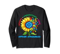 Sunflower Accept Understand Love Autism Awareness Autistic Long Sleeve T-Shirt