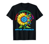 Sunflower Accept Understand Love Autism Awareness Autistic T-Shirt