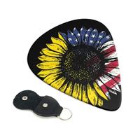Sunflower American Flag Guitar Pickfor Pickups For Acoustic Electric Guitar Bass Ukulele