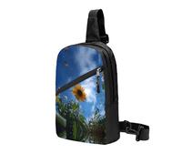 Sunflower and Blue Sky Backpack Satchel Multi-Purpose Chest Bag Trekking Waterproof Satchel