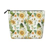 Sunflower and Corn Print Makeup Bag, Toiletry Organizer,One Pack for Multiple Daily Uses, Business Trip Companion