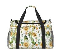 Sunflower and Corn Print Weekender Bag,Gym Bag with,Carry On Luggage Overnight Weekend Bag, Holdall Handbag