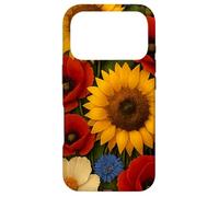 Sunflower and Poppy Flower Bouquet Graphic Rustic Summer Case for iPhone 17 Pro