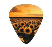 Sunflower And Sunset Premium Bass Electric Guitar Picks,Guitar Plectrum For Unparalleled Musical Experience