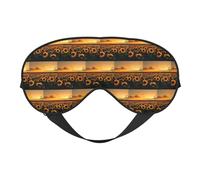 Sunflower and Sunset Printing Soft Eye Mask Reversible Cover for Travel Adjustable Strap Blackout Sleep