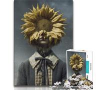 Sunflower Art 1000 Piece Jigsaw Puzzle for Adults And Teenagers,Fun Games Every Piece Is Unique - Challenging Family Fun Game (75x50cm)