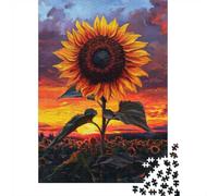 Sunflower at Sunset, Adult 1000 Piece Jigsaw, 52x38cm/1000pcs
