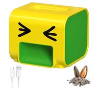 Sunflower Automatic Peeling Machine, USB Rechargeable Electric Sunflower Seed Peeler, Automatic Hands-Free Sheller Kernel Separator with Touch Start for Household (Yellow)