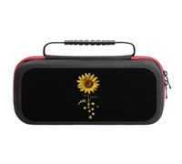 Sunflower Awesome Carrying Case Compatible with Switch Hard Travel Storage Bag with 20 Game Card Slots