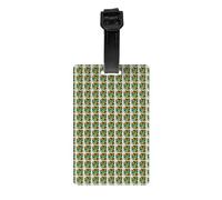 Sunflower bee Print Luggage Tags for Suitcases Identification Labels Waterproof Travel Cruise Daily Use