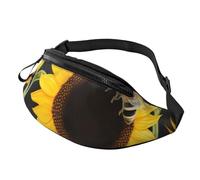 Sunflower Bees Fanny Pack for Men Women Fashion Running Waist Packs Waterproof Crossbody Bags Everywhere Belt Bag with Adjustable Strap Sports Hip Pack for Travel Wallet