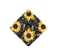 Sunflower Bees Printing 10 Pcs Air Freshener Cards,Car Scented Hanging Sheets Air Freshener Set For Car Decoration