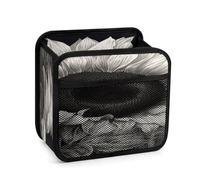 Sunflower Black Grey Car Backseat Organizer with Clear Tablet Holder, Multi Pockets Waterproof Oxford Kick Mat Storage Bag, Universal Auto Seat Back Storage Caddy for Drinks Travel Essentials