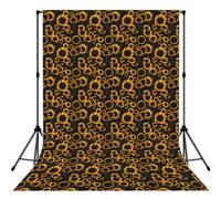 Sunflower Blooming Flowers Plantsprint Photography Backdrop Photo Cloth For Wedding Photoshoots Studio Occasion Background