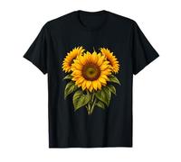 Sunflower Botanical Floral Modern Minimalist Cozy Vibe T-Shirt