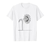 Sunflower Botanical Summer Graphic Value Graphic T-Shirt, Men, White, L