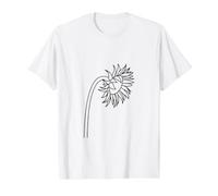 Sunflower Botanical Summer Graphic Value Graphic T-Shirt, Men, White, XL