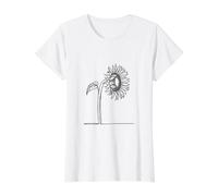 Sunflower Botanical Summer Graphic Value Graphic T-Shirt, Women, White, XS