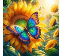 Sunflower Butterfly Jigsaw Puzzles for Adults 60 Pieces Hard Difficult Challenging puzzles for adults 60 pcs DIY Decoration Puzzle for Wall Decor Gifts