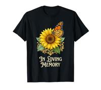 Sunflower Butterfly Memorial Remembrance T-Shirt