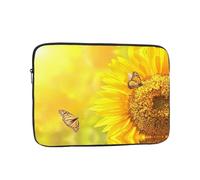 Sunflower Butterfly Sunny Pattern 15 inch laptop bag, inner protective sleeve, portable and suitable for business trips or travel
