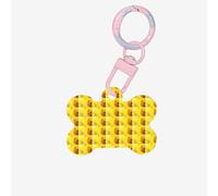 Sunflower Butterfly Sunny Printing 1 Pc Dog Bone Shape Id Tags Double Sided with Key Ring Craft for Pets