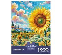 Sunflower Carefully Finished Jigsaw Puzzle Designed for Shared Moments, Highlighting Flower While Encouraging Patience Problem Solving And Relaxed Play 52x38cm/1000pcs