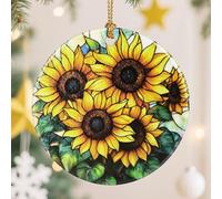 Sunflower Christmas Tree Decorations, Christmas Ornaments, Keepsake Ornaments, Holiday Decor, Xmas Gifts, Gifts for Flower Lovers & Sunflower Lovers