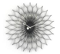 Sunflower Clock Wall Clock Vitra Ash black / brass - 4055737993862