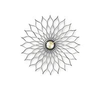 Sunflower Clock Wall Clock 75 cm Ash black / Brass Vitra SINGLE PIECES