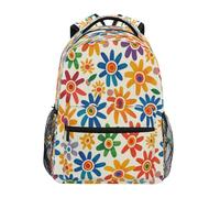 Sunflower Coloful Flower Backpack for Girls Bookbags for Teen Kids Travel Laptop Bag