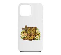 Sunflower Cowboy Boots Cross Western Faith Graphic Case for iPhone 13 Pro Max