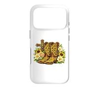 Sunflower Cowboy Boots Cross Western Faith Graphic Case for iPhone 17 Pro