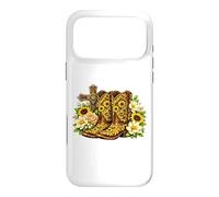 Sunflower Cowboy Boots Cross Western Faith Graphic Case for iPhone 17 Pro Max