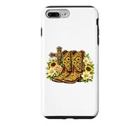 Sunflower Cowboy Boots Cross Western Faith Graphic Case for iPhone 7 Plus/8 Plus