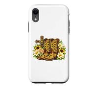 Sunflower Cowboy Boots Cross Western Faith Graphic Case for iPhone XR