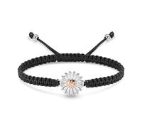 Sunflower Cremation Jewelry Urn Bracelet Ashes Keepsake for Women Girls Adjustable Cremation Jewelry Braided Rope Memorial Bracelet Locket (Silver-rose)