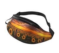 Sunflower Crossbody Bag Sunset Hands-Free Bag Beautiful Sunset Fanny Pack Delivery Guys 14X35CM